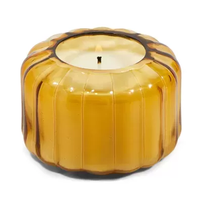 RIPPLE GLASS CANDLE (128G) - GOLDEN EMBER DESIGNWORKS COLLECTIVE