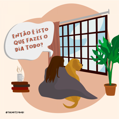 EXPOSIÇÃO "VAI FICAR TUDO BEM" - "O MUNDO PARA ALÉM DA JANELA E MUITOS LATIDOS" DE BÁRBARA MARTINS (ARTSY BABS)