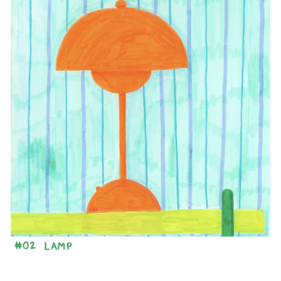 ILUSTRAÇÃO "#02 LAMP" KIKA
