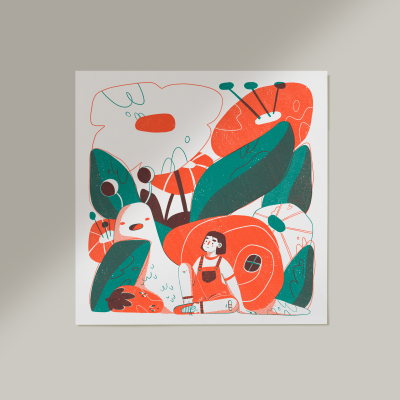 SERIGRAFIA "DO MESMO TAMANHO." JOANA CUNHA