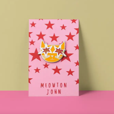 CAT ARTIST PIN MEOWTON JOHN NIASKI
