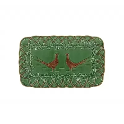 TABULEIRO 34 FAISÕES VERDE/CASTANHO BOSQUE BORDALLO PINHEIRO