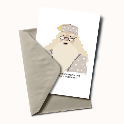 POSTAL "DUMBLEDORE" ADRIANA FONTELAS