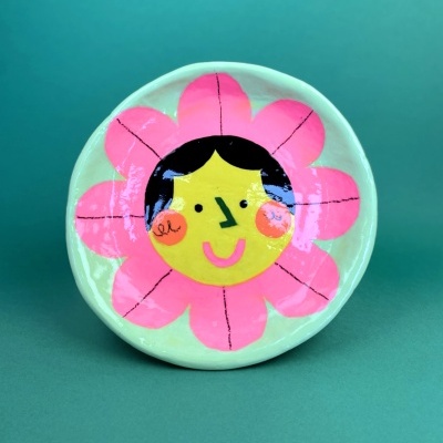 PRATO EM ARGILA "PALMIRA" CATPIVARA