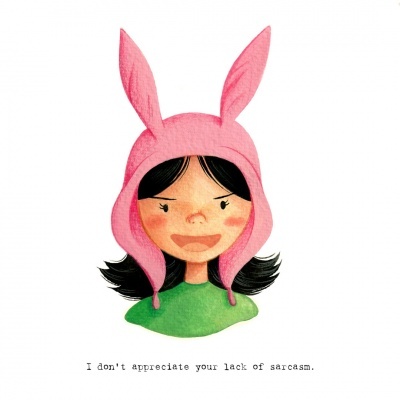 ILUSTRAÇÃO "BOB'S BURGERS - LOUISE BELCHER" LITTLE BLACK SPOT