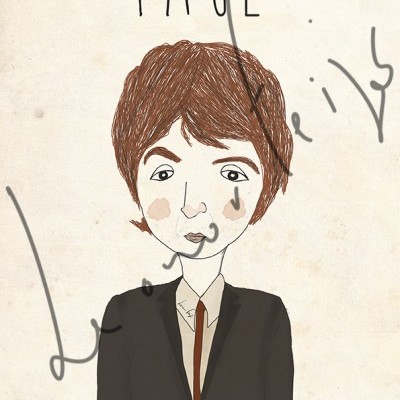 ILUSTRAÇÃO "PAUL MCCARTNEY" LEONOR FEIJÓ