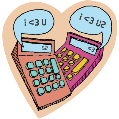 AUTOCOLANTE "I LOVE YOU TWO" JOANA NOBREGA