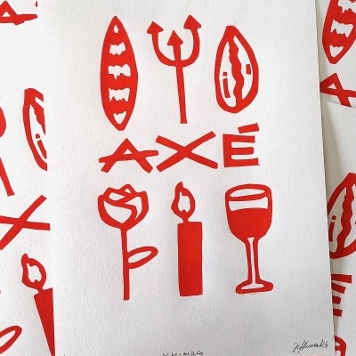 LINOGRAVURA "MACUMBA" JEFFERSON RIB