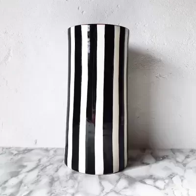 BOLD STRIPE VASE LARGE "VERTICAL STRIPE" CASA CUBISTA