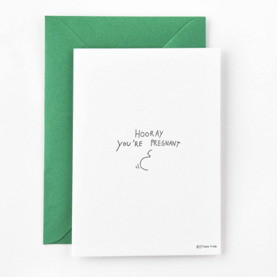 POSTAL "HOORAY YOU'RE PREGNANT" STUDIO FLASH