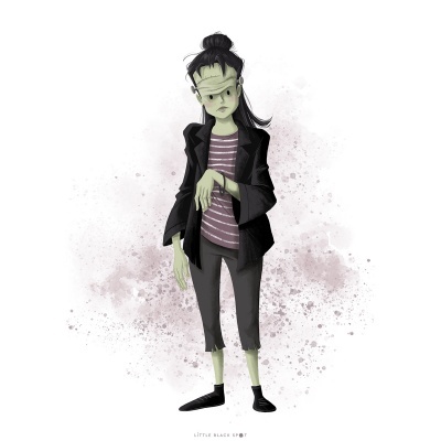 ILUSTRAÇÃO "MONSTER MASH - FRANKIE" LITTLE BLACK SPOT