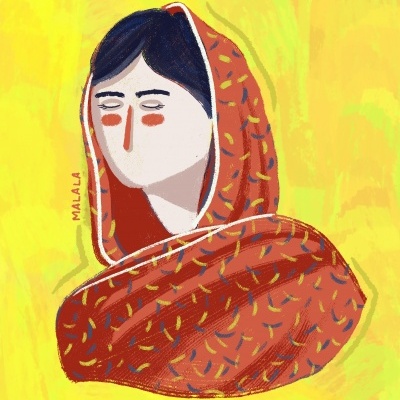 ILUSTRAÇÃO " MALALA " GABRIELA FERREIRA