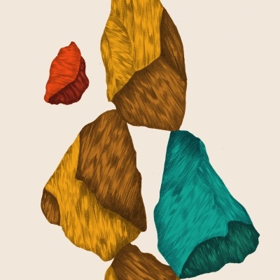 ILUSTRAÇÃO "ROCHEDOS" CLÁUDIA SALGUEIRO