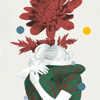 ILUSTRAÇÃO "ABRAÇO" CLÁUDIA SALGUEIRO