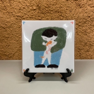 AZULEJO "HOJE E SEMPRE" ANNA TUPOTA