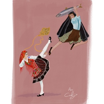 ILUSTRAÇÃO "MINHOTA VS VARINA" ANA CALIGO