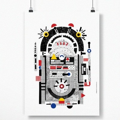 ILUSTRAÇÃO "MÁQUINA JUKEBOX IV" BÁRBARA R.