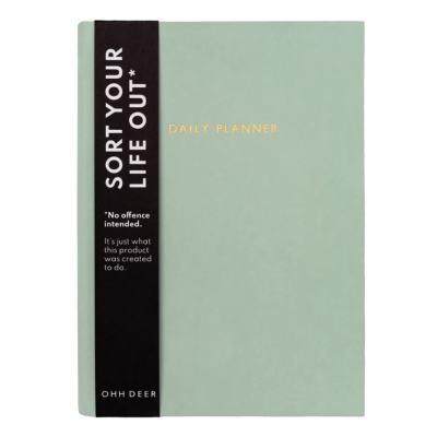Sage Green Daily Planner (Undated) Ohh Deer