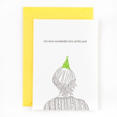 POSTAL "THE MOST WONDERFUL TIME OF THE YEAR" STUDIO FLASH