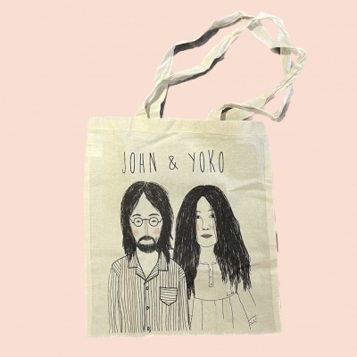 TOTE BAG "JOHN & YOKO" LEONOR FEIJÓ