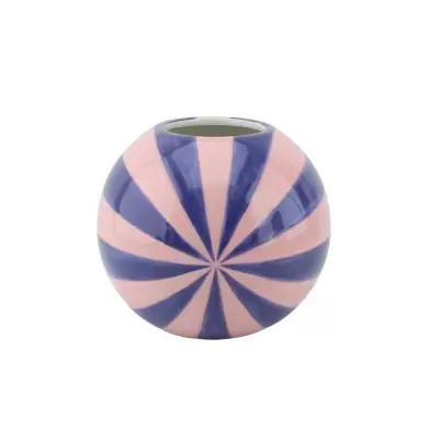 FLOWER VASE- SWIRL MEDIUM- PINK/BLUE - HOUSE VITAMIN