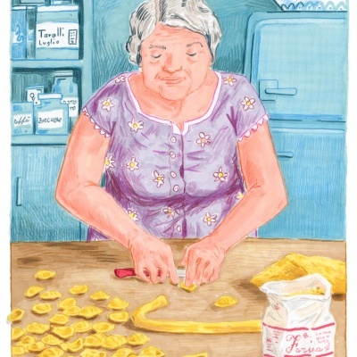 ILUSTRAÇÃO "ORECCHIETTE" AMEDEO MACALUSO