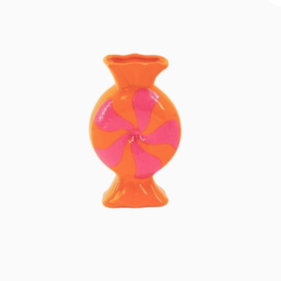 FLOWER VASE- TOFFEE CANDY - PINK/ORANGE - HOUSE VITAMIN