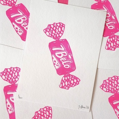 LINOGRAVURA "7 BELO" JEFFERSON RIB