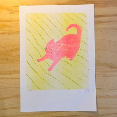 RISOGRAFIA "ZOOMIES" ANNA TUPOTA