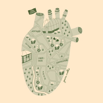 ILUSTRAÇÃO "CORAÇÃO VIAGEM DE AMOR" JOANA MOLHO