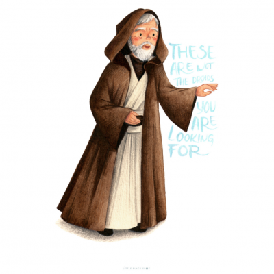ILUSTRAÇÃO "STAR WARS - OBI-WAN KENOBI" LITTLE BLACK SPOT