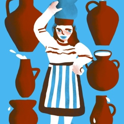 ILUSTRAÇÃO "MENINA VAI À FONTE" INÊS DUARTE