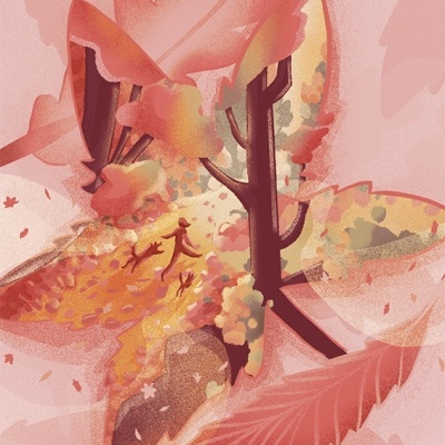 ILUSTRAÇÃO "CAIR DAS FOLHAS" ANDREIA SANTOS