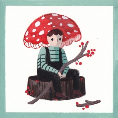 ILUSTRAÇÃO "MENINO COGUMELO" SOFIA MURTEIRA