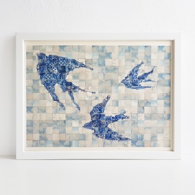 ILUSTRAÇÃO "ANDORINHAS" PAULINA EATS AND DRAWS