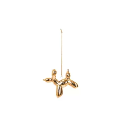 ORNAMENT - BALLON DOG HANGER - GOLD - HOUSE VITAMIN