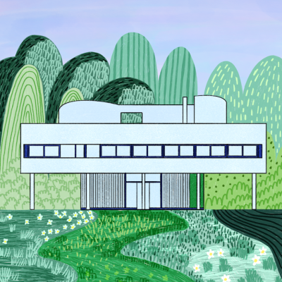 ILUSTRAÇÃO "VILLA SAVOYE" KIKA