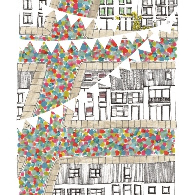 ILUSTRAÇÃO "FESTA DE RUA II" JOANA NOBREGA