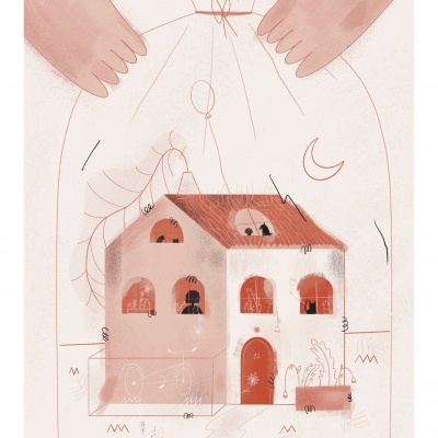 ILUSTRAÇÃO "IN A BOX PINK" - CATPIVARA