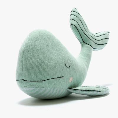 BONECO BALEIA VERDE EM ALGODÃO ORGÂNICO BEST YOUTH