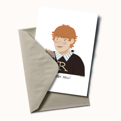 POSTAL "RON WEASLEY" ADRIANA FONTELAS