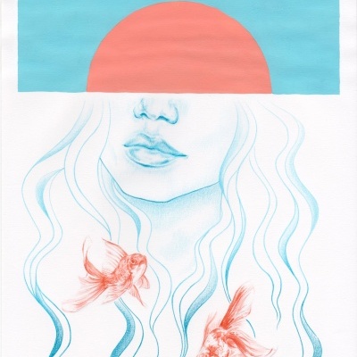 ILUSTRAÇÃO "ENTRE O SOL E O MAR" SARA CHAVES
