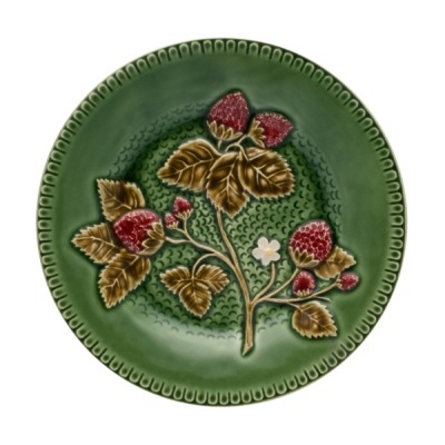 PRATO FRUTA 20 MORANGO /VERDE NATURAL BORDALLO PINHEIRO