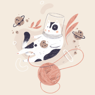 ILUSTRAÇÃO "CATSTRONAUT" SARA LOU