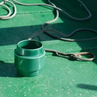 VASO "RECORTE FAIXA" VERDE ÁGUA CASA ATLÂNTICA