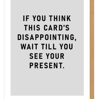 DISAPPOINTING GREETING CARD OHH DEER