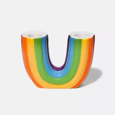 RAINBOW CANDLE HOLDER DOIY
