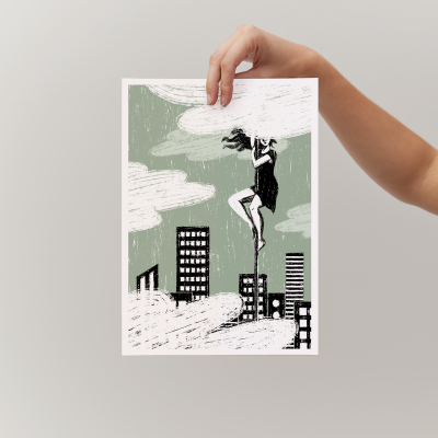 ILUSTRAÇÃO "OUTRA VEZ A FUGA - REMAKE" JOANA MUNDANA