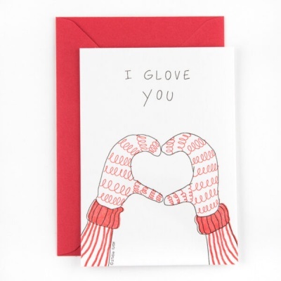 POSTAL "I GLOVE YOU" STUDIO FLASH