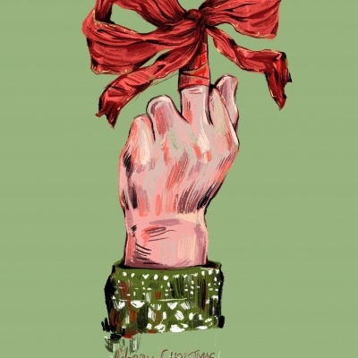 ILUSTRAÇÃO "WHEN THERE'S NOTHING UNDER THE CHRISTMAS TREE FOR YOU" NICOLAE NEGURA